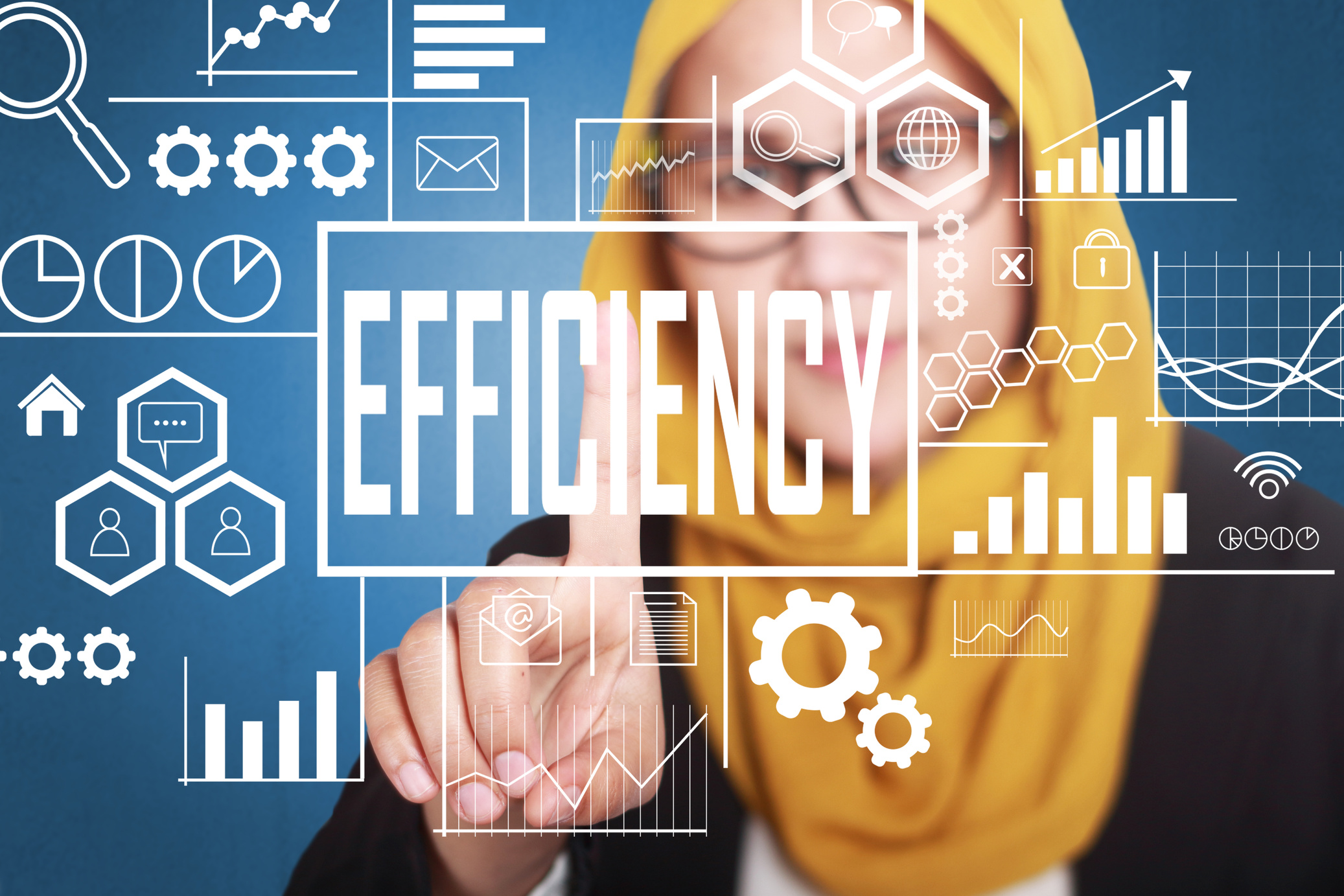 Efficiency in Business Concept